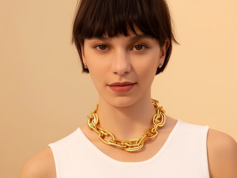 70克黄金项链图片