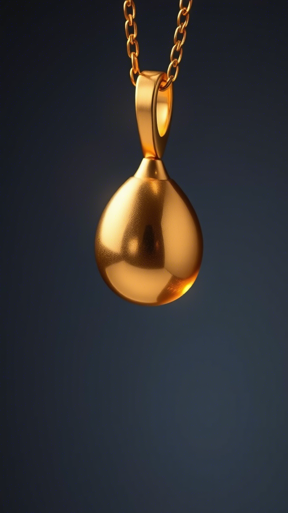 实心黄金吊坠图片大全